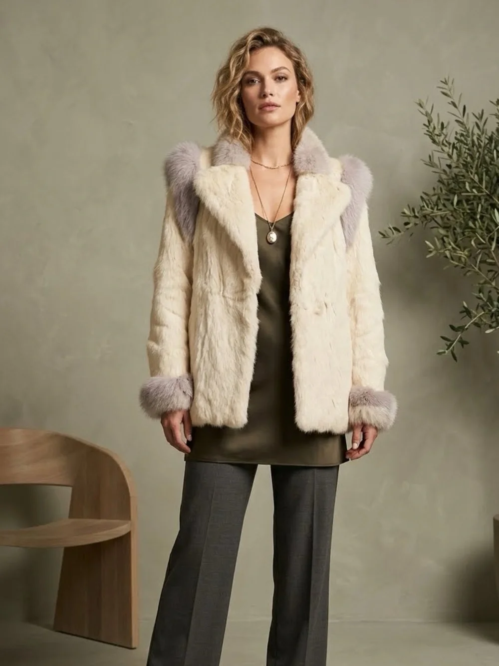 Berman’s Vintage Rabbit Fur Jacket - Picture 1 of 11